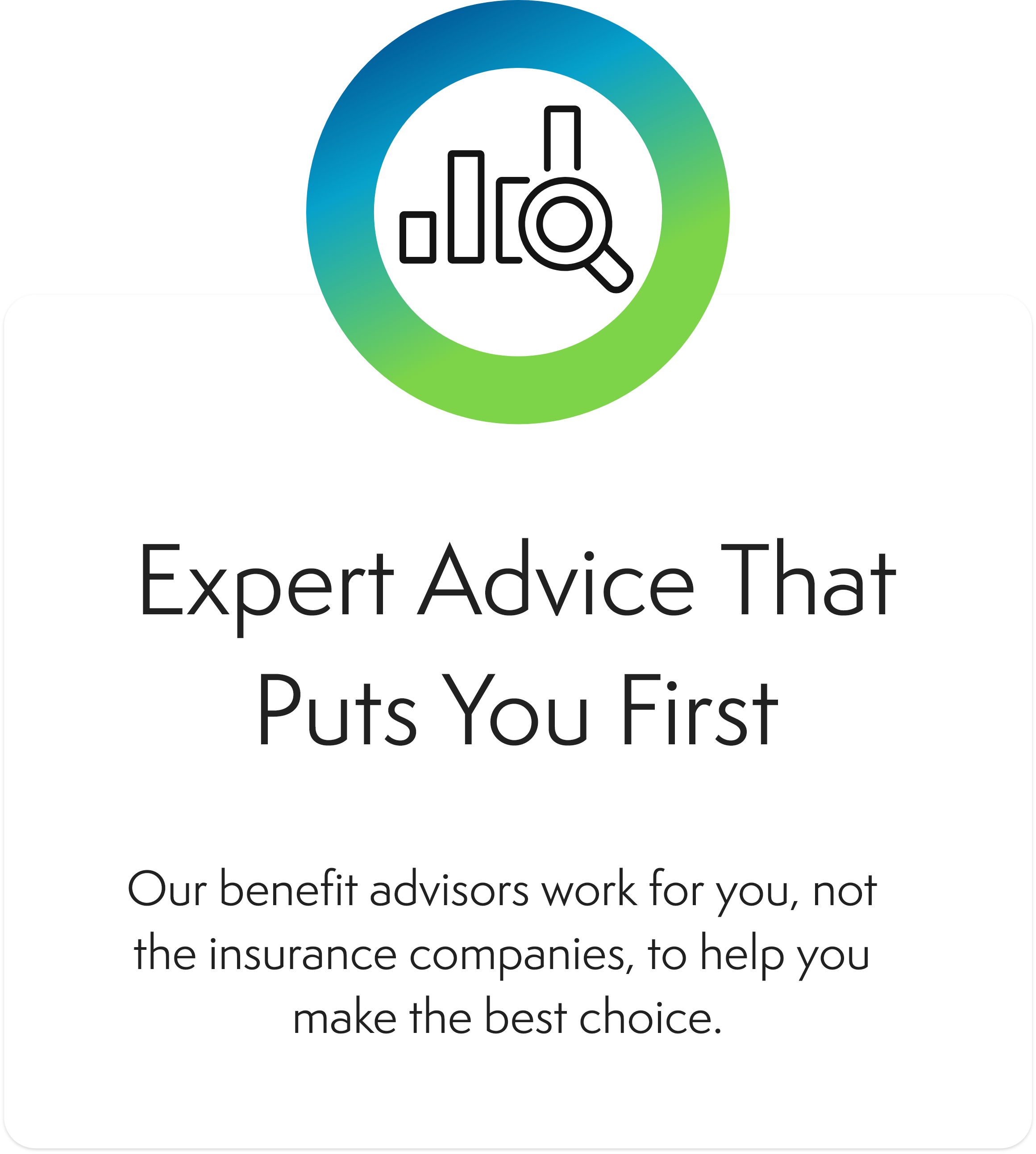 Icon representing expert advice with a person and a checkmark.