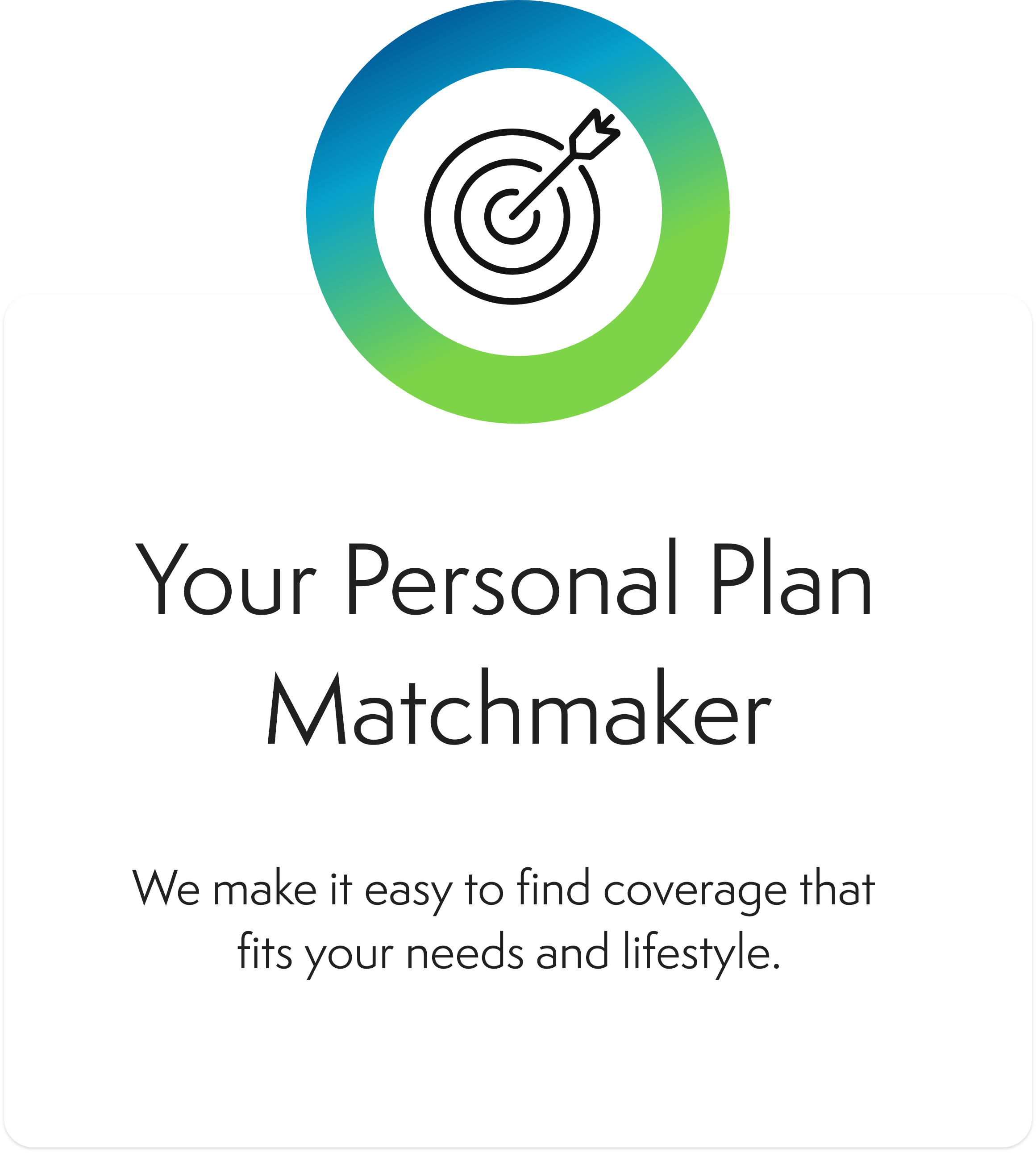Icon of a magnifying glass over documents, representing plan matching.
